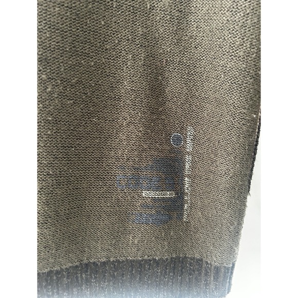 Burnside Olive Green Black Knit Crew Neck Men's Sweater Size‎ L - Picture 3 of 8